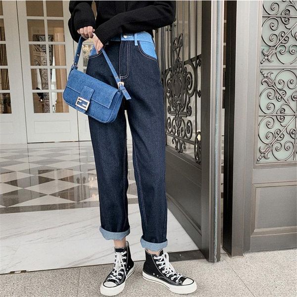 blue patchwork jeans high waist chic plus size 2021 vintage cowboy straight brief stylish denim pants women's
blue patchwork jeans high waist chic plus size 2021 vintage cowboy straight brief stylish denim pants women's