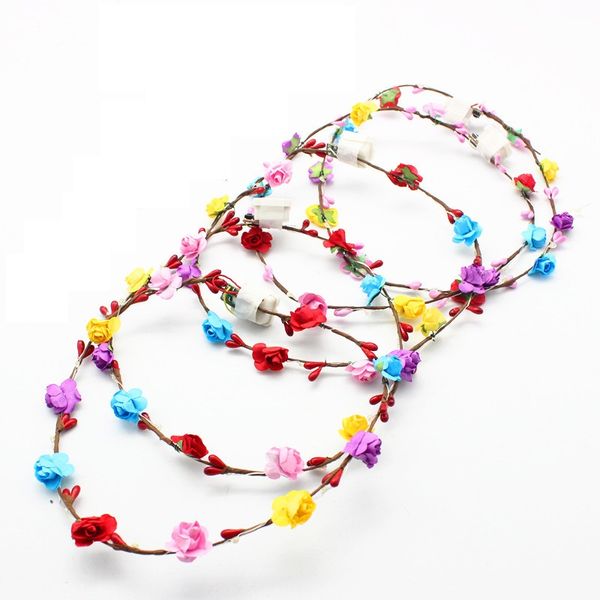 2021 flashing led strings glow flower crown headbands light party rave floral hair garland luminous wreath wedding flower girl kids toys, Golden;white
2021 flashing led strings glow flower crown headbands light party rave floral hair garland luminous wreath wedding flower girl kids toys, Golden;white