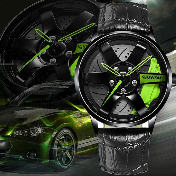 wristwatches 2021 personalized wheel watch men's black sports analog fashion green pointer, Slivery;brown
wristwatches 2021 personalized wheel watch men's black sports analog fashion green pointer, Slivery;brown