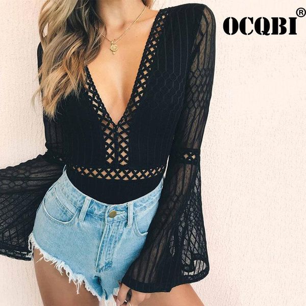 neck skinny summer romper jumpsuit woman 2021 solid lace bodysuit women long sleeve one piece playsuits women's jumpsuits & rompers, Black;white
neck skinny summer romper jumpsuit woman 2021 solid lace bodysuit women long sleeve one piece playsuits women's jumpsuits & rompers, Black;white
