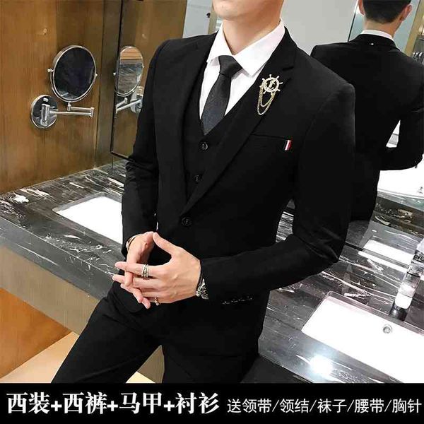 korean slim men's coat handsome casual suit man bridegroom wedding dress trend summer, White;black
korean slim men's coat handsome casual suit man bridegroom wedding dress trend summer, White;black