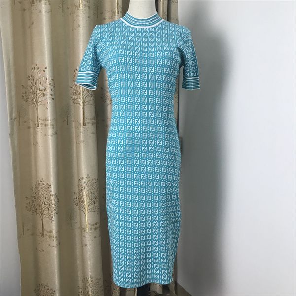 2022 spring new double f jacquard knitted fabric round neck short sleeve high waist slim temperament sheath dress, Black;gray
2022 spring new double f jacquard knitted fabric round neck short sleeve high waist slim temperament sheath dress, Black;gray