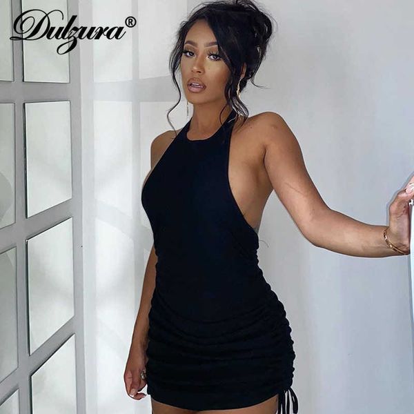 dstring ruched ribbed knitted solid women halter mini dress backless elegant bodycon streetwear party club slim, Black;white
dstring ruched ribbed knitted solid women halter mini dress backless elegant bodycon streetwear party club slim, Black;white