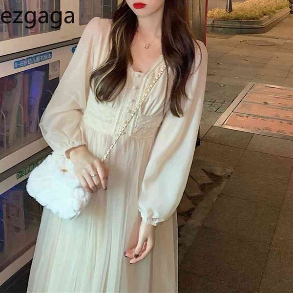 ezgaga french style elegant dress women v-neck mesh button high waist long sleeve party dress sweet dresses vestidos feminino 210430, Black;gray
ezgaga french style elegant dress women v-neck mesh button high waist long sleeve party dress sweet dresses vestidos feminino 210430, Black;gray