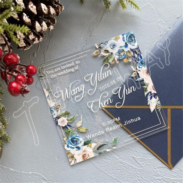 custom clearning acrylic card wedding invitations elegant floral laser cut marriage business invitation greeting cards
custom clearning acrylic card wedding invitations elegant floral laser cut marriage business invitation greeting cards