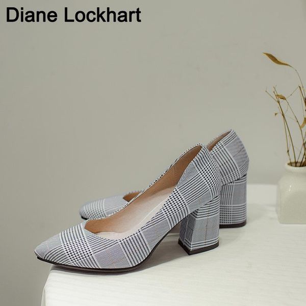 dress shoes large size women pumps fashion plaid pointed toe high heels women's spring autumn female 7cm square, Black
dress shoes large size women pumps fashion plaid pointed toe high heels women's spring autumn female 7cm square, Black