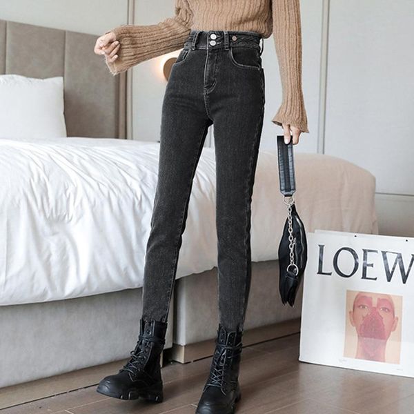 women's jeans 2021 autumn and winter black feet pants tight-fitting thickened plus velvet high waist slim, Blue
women's jeans 2021 autumn and winter black feet pants tight-fitting thickened plus velvet high waist slim, Blue