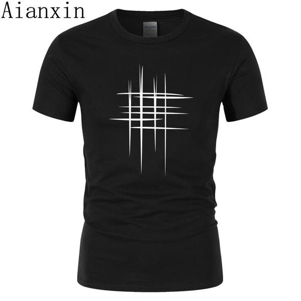 men's t-shirts summer fashion simple line cross design high-duality 100% cotton o-neck short-sleeved casual street men tees, White;black
men's t-shirts summer fashion simple line cross design high-duality 100% cotton o-neck short-sleeved casual street men tees, White;black