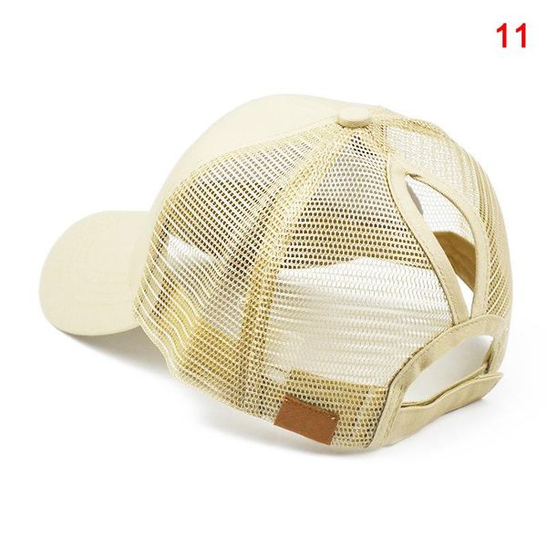 outdoor hats 2pcs ponycap messy high bun ponytail mesh trucker baseball cap hat adjustable dad-hat n66, Black;white
