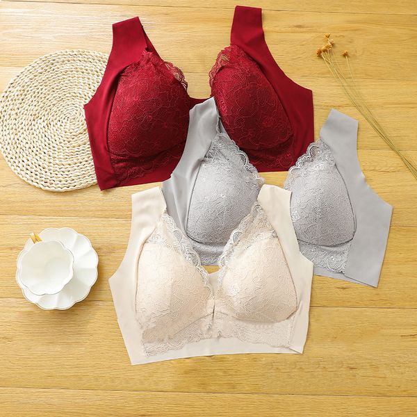 fashion womens lace camisoles large bra traceless underwear high elastic comfortable breathable tanks various color styles, Black;white
fashion womens lace camisoles large bra traceless underwear high elastic comfortable breathable tanks various color styles, Black;white