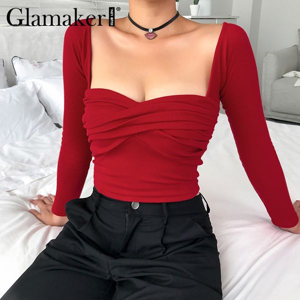 glamaker vintage red bodycon bandage pleated crop women streetwear spring long sleeve female elegant blouse shirt 210414, White
glamaker vintage red bodycon bandage pleated crop women streetwear spring long sleeve female elegant blouse shirt 210414, White