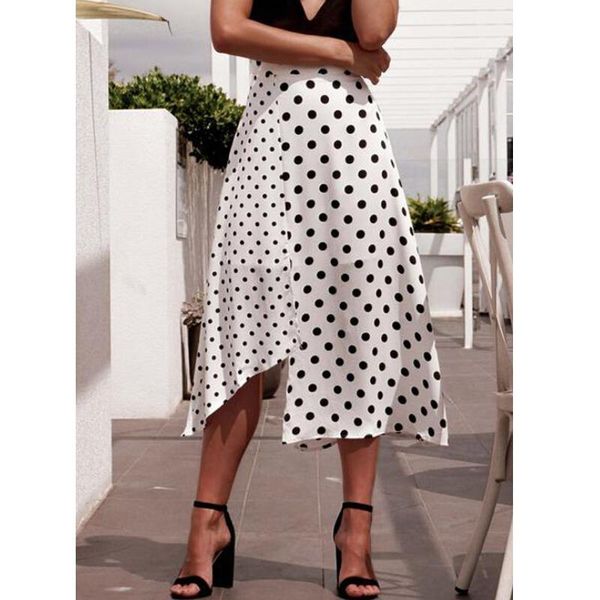 skirts white dot women high waist chic fashion asymetrical flared pleated skater skirt split long femme, Black
skirts white dot women high waist chic fashion asymetrical flared pleated skater skirt split long femme, Black