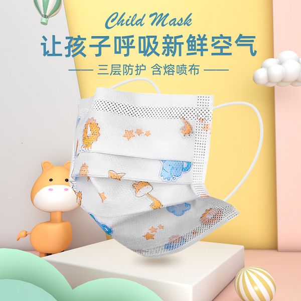 dust children's disposable printed mask with meltblown fabric