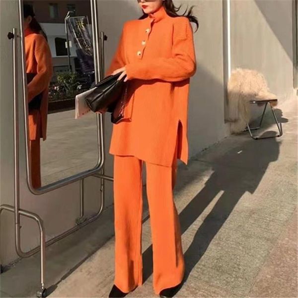 Women's Two Piece Pants SuperAen Set Of 2021 Autumn Style Fashion Slimming Solid Turtleneck Sweater Casual Wide-leg Two-piece, White
Women's Two Piece Pants SuperAen Set Of 2021 Autumn Style Fashion Slimming Solid Turtleneck Sweater Casual Wide-leg Two-piece, White