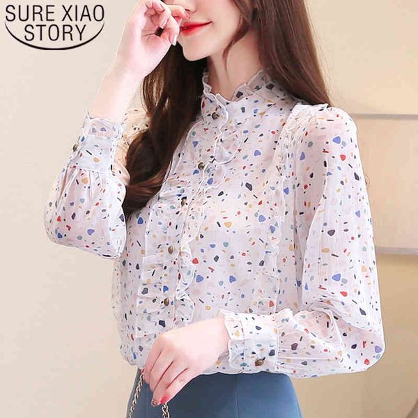 fashion autumn ladies long sleeve button chiffon blouse shirt for women blusas clothes print 6761 50 210415, White
fashion autumn ladies long sleeve button chiffon blouse shirt for women blusas clothes print 6761 50 210415, White