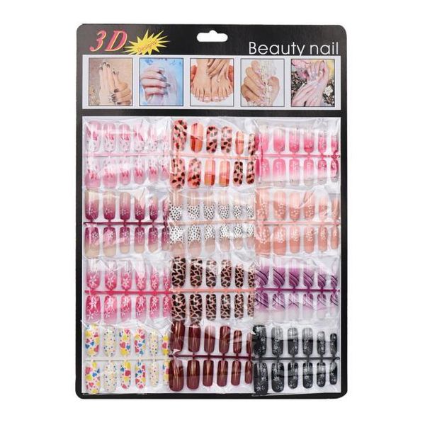 false nails 144 pieces mixed set fake french manicure skills artificial nail art acrylic gel printing multi-color, Red;gold
false nails 144 pieces mixed set fake french manicure skills artificial nail art acrylic gel printing multi-color, Red;gold