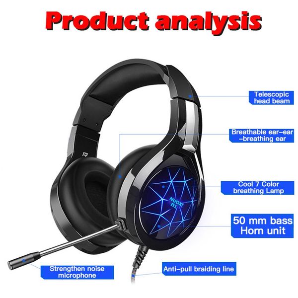 gaming headsets ps4 headphones wired earphones surround sound stereo & hd with microphone light overear pc laptablet gamer
gaming headsets ps4 headphones wired earphones surround sound stereo & hd with microphone light overear pc laptablet gamer