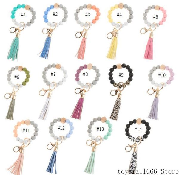 dhl silicone beaded bangle keychain with tassel for women party favor wristlet key ring bracelet
dhl silicone beaded bangle keychain with tassel for women party favor wristlet key ring bracelet