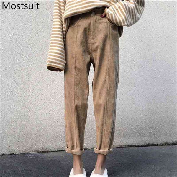 corduroy casual fashion harem pants trousers women spring autumn middle-waist korean female streetwear ankle-length 210513, Black;white
corduroy casual fashion harem pants trousers women spring autumn middle-waist korean female streetwear ankle-length 210513, Black;white