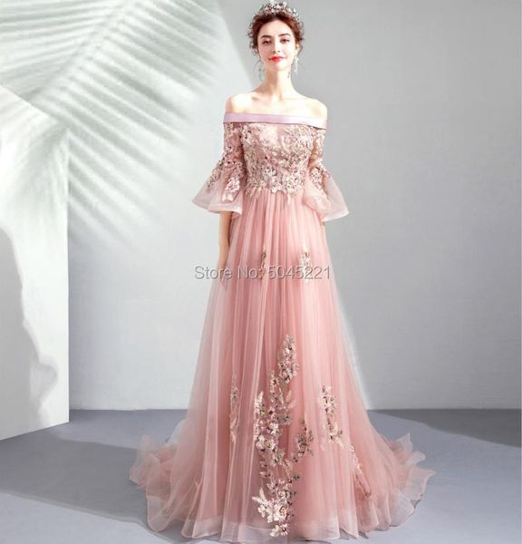 evening dresses embroidery beading dress boat neck 3/4 sleeves lace off the shoulder floor-length long prom formal gown vestido de festa, Black;red
evening dresses embroidery beading dress boat neck 3/4 sleeves lace off the shoulder floor-length long prom formal gown vestido de festa, Black;red