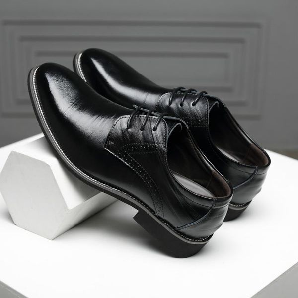 luxury business oxford leather shoes men breathable rubber formal dress male office wedding flats footwear mocassin homme, Black
luxury business oxford leather shoes men breathable rubber formal dress male office wedding flats footwear mocassin homme, Black