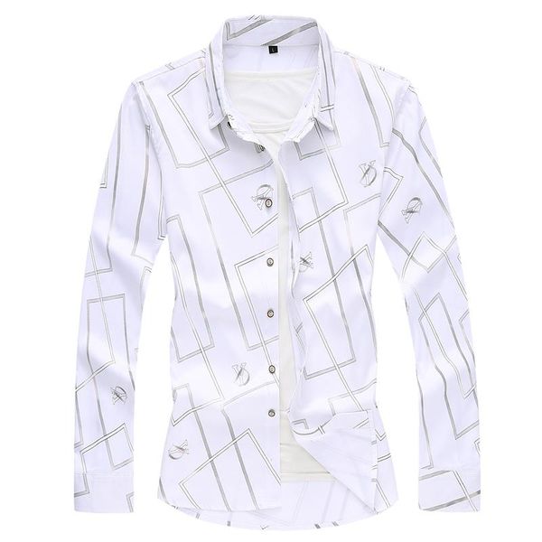 plus size 7xl luxury cotton shirts for men good quality 2021 long sleeve printed casual male men's, White;black
plus size 7xl luxury cotton shirts for men good quality 2021 long sleeve printed casual male men's, White;black