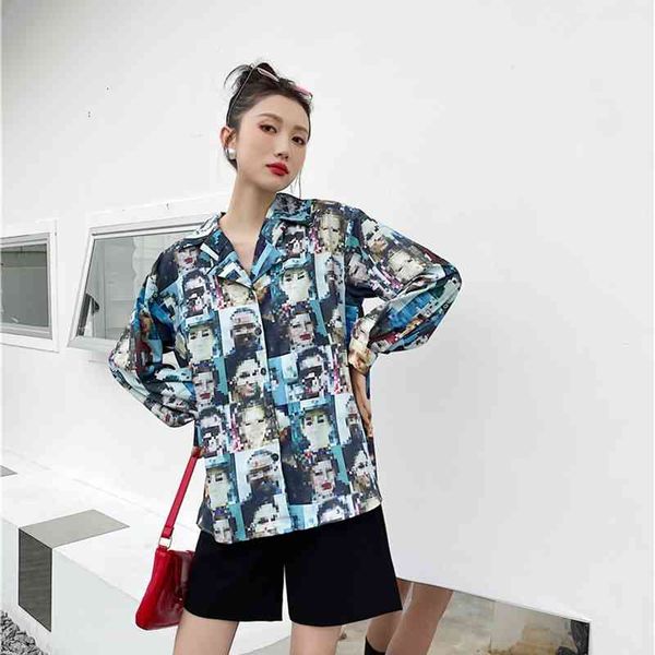 women's blouses & shirts mosaic y2k streetwear long sleeve button up collared for women lapel designer fashion and c6tl, White
women's blouses & shirts mosaic y2k streetwear long sleeve button up collared for women lapel designer fashion and c6tl, White
