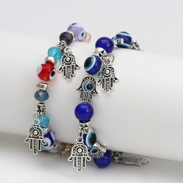 antique silver plated evil eye fatima hand charm bracelet student lovers gift jewelry, Golden;silver
antique silver plated evil eye fatima hand charm bracelet student lovers gift jewelry, Golden;silver