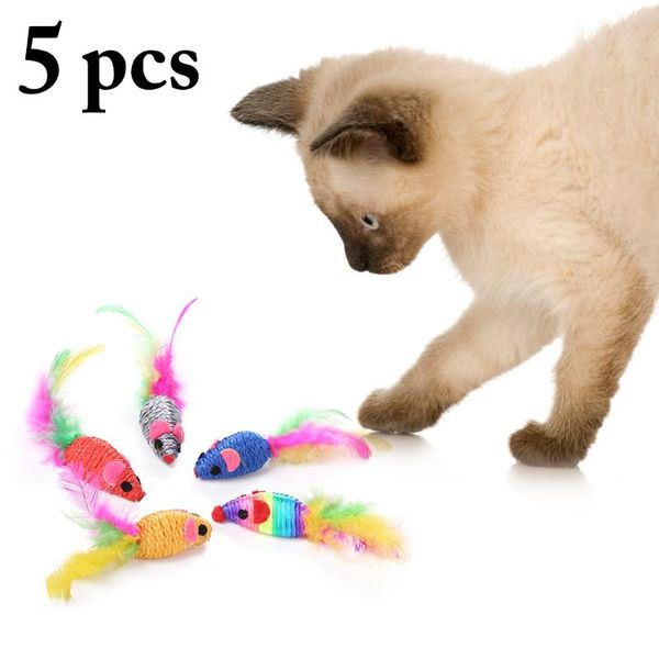 cat toys 5pcs random color toy creative artificial feather mouse chew pet bite funny interactive
cat toys 5pcs random color toy creative artificial feather mouse chew pet bite funny interactive