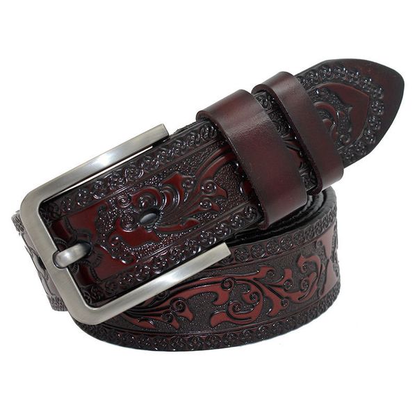 men's pin buckle casual summer leather denim korean youth baita trouser belt 510 carved, Black;brown
men's pin buckle casual summer leather denim korean youth baita trouser belt 510 carved, Black;brown
