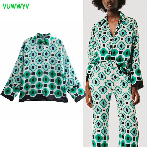 vuwwyv women shirts green geometric print button up woman summer long sleeve plus size collared female casual 210430, White
vuwwyv women shirts green geometric print button up woman summer long sleeve plus size collared female casual 210430, White
