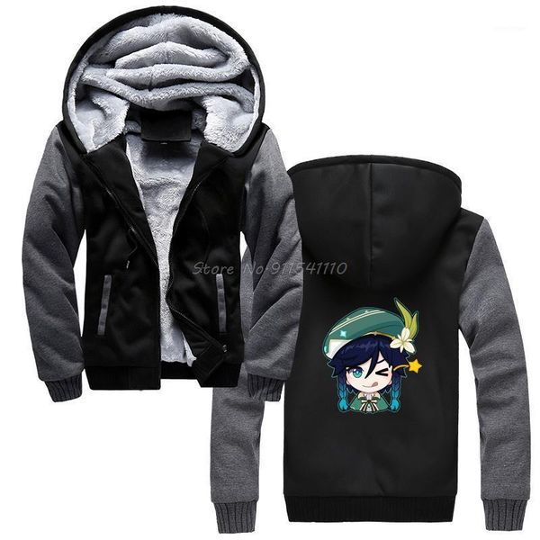 men's hoodies & sweatshirts genshin impact action role-playing game cute venti hoodie men winter thicken hooded sweatshirt streetwear, Black
men's hoodies & sweatshirts genshin impact action role-playing game cute venti hoodie men winter thicken hooded sweatshirt streetwear, Black