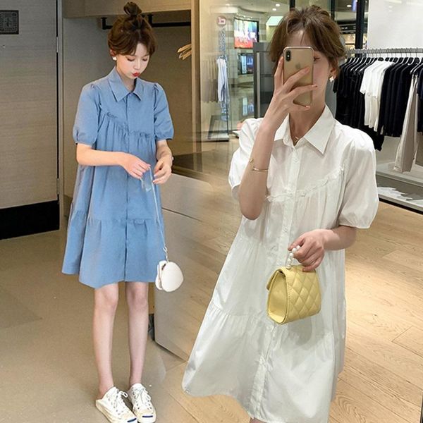 maternity dresses 24304# clothes summer short sleeves easy matching loose stylish shirt dress pregnant women mom, White
maternity dresses 24304# clothes summer short sleeves easy matching loose stylish shirt dress pregnant women mom, White