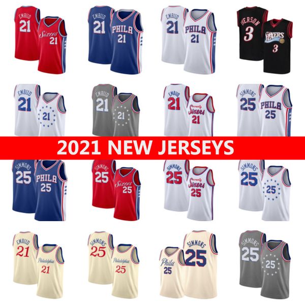 men's joel 21 embiid jersey ben 25 simmons matisse 2021 allen 3 iverson city blue black basketball jerseys, Black;red
men's joel 21 embiid jersey ben 25 simmons matisse 2021 allen 3 iverson city blue black basketball jerseys, Black;red