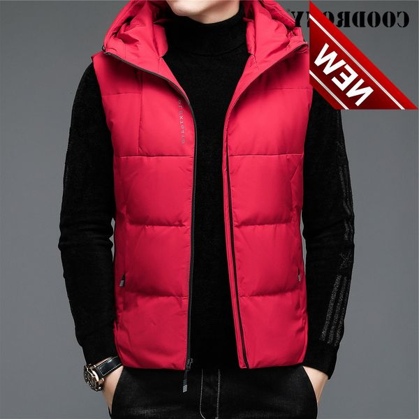 winter duck down jacket men thick warm parka streetwear fashion sleeveless hooded vest coats windbreak coodrony clothing c8164, Black
winter duck down jacket men thick warm parka streetwear fashion sleeveless hooded vest coats windbreak coodrony clothing c8164, Black