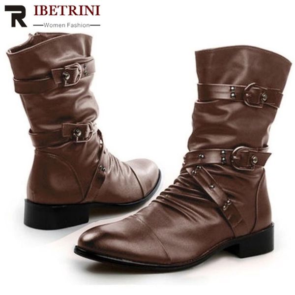boots ribetrini the big size women shoes solid zipper mis calf motorcycle buckle cool fashion autumn winter, Black
boots ribetrini the big size women shoes solid zipper mis calf motorcycle buckle cool fashion autumn winter, Black