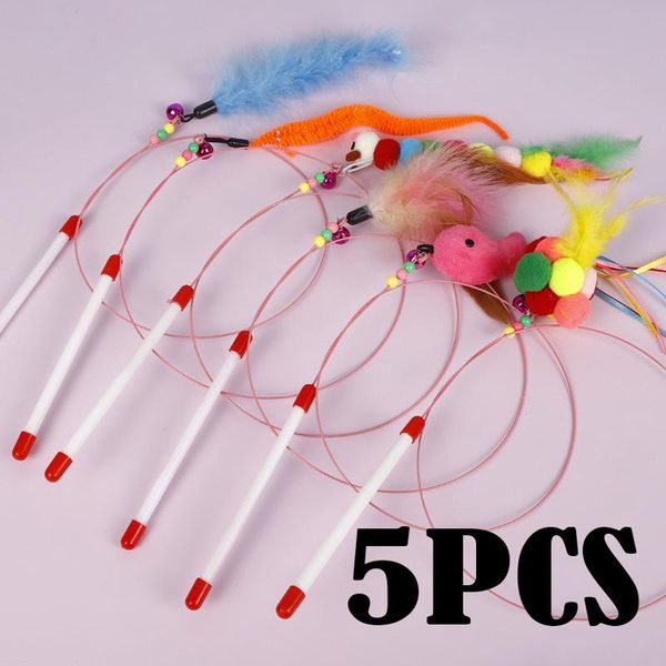 5pcs interesting little cat trailer interactive toy stick with bear and feather toys pet line chasing
5pcs interesting little cat trailer interactive toy stick with bear and feather toys pet line chasing