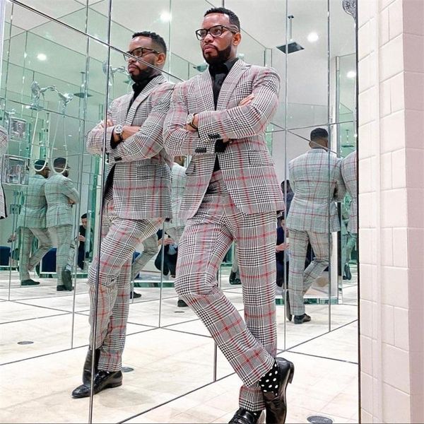 est houndstooth suits 2-piece custom made men modern style casual lapel notched collar party business suit men's & blazers, White;black
est houndstooth suits 2-piece custom made men modern style casual lapel notched collar party business suit men's & blazers, White;black