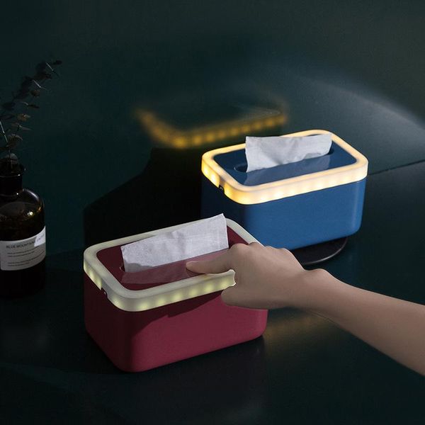 tissue boxes & napkins box deskseal with night light household plastic dust-proof lid for home office decor
tissue boxes & napkins box deskseal with night light household plastic dust-proof lid for home office decor