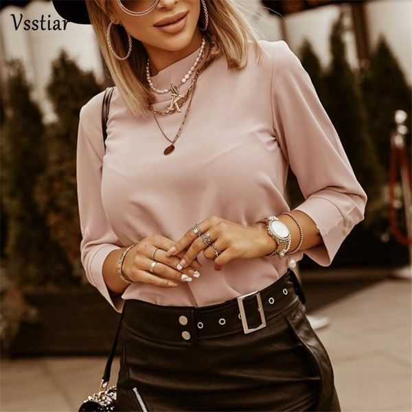 elegant women's office blouse arrivals long sleeve o neck casual ladies blouses solid plus size shirts black pink white &
elegant women's office blouse arrivals long sleeve o neck casual ladies blouses solid plus size shirts black pink white &