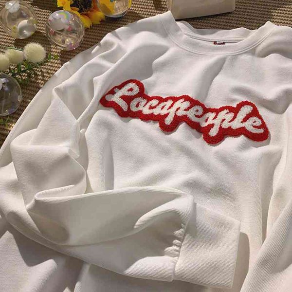 2021 new autumn letter towel embroidered long sleeve hoodies women's y2k street retro joker sweatshirts couple casual loose, Black
2021 new autumn letter towel embroidered long sleeve hoodies women's y2k street retro joker sweatshirts couple casual loose, Black