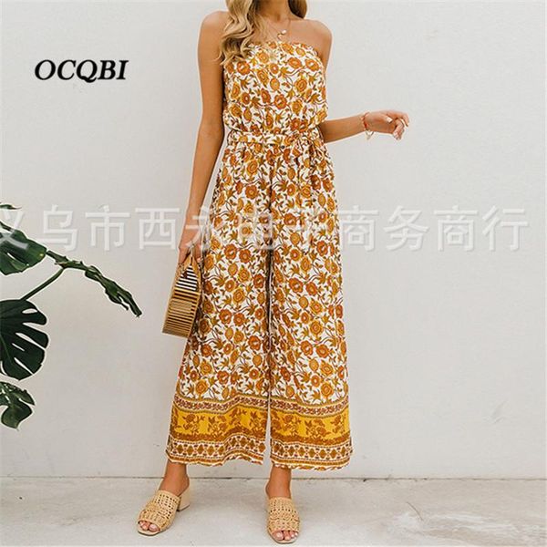 women's jumpsuits & rompers 2021 women playsuit bohemian print fashion womens clothing korean elegant, Black;white
women's jumpsuits & rompers 2021 women playsuit bohemian print fashion womens clothing korean elegant, Black;white