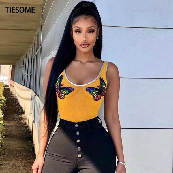 women's tanks & camis tiesome yellow tank cute sequines butterfly crop women summer slim short lady high street wear sexy, White
women's tanks & camis tiesome yellow tank cute sequines butterfly crop women summer slim short lady high street wear sexy, White