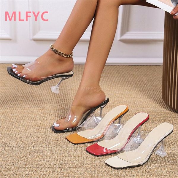 slippers summer style fish mouth fashion transparent sandals and women's crystal heel stiletto mid-heel shoe, Black
slippers summer style fish mouth fashion transparent sandals and women's crystal heel stiletto mid-heel shoe, Black
