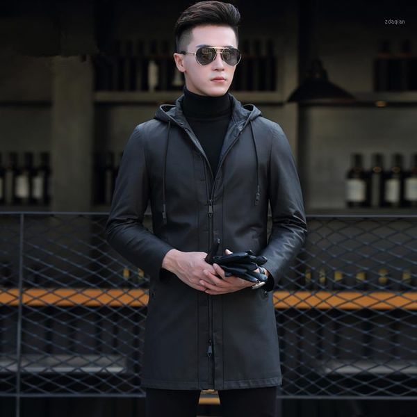 men's leather & faux genuine clothes men sheepskin coats hooded real jacket veste en cuir homme p-d8318c zl929, Black
men's leather & faux genuine clothes men sheepskin coats hooded real jacket veste en cuir homme p-d8318c zl929, Black