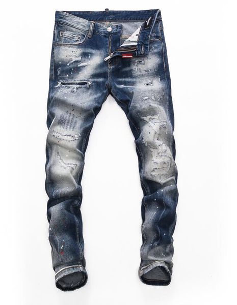 2021 the latest fashion jeans and men's pants stylist tight holes slim boutique craft no.28-40#232, Blue
2021 the latest fashion jeans and men's pants stylist tight holes slim boutique craft no.28-40#232, Blue