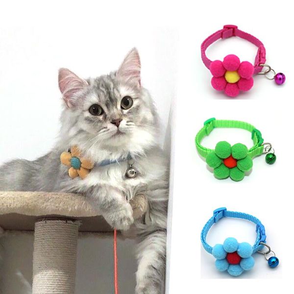 cat collars & leads colorful cute collar flower adjustable nylon buckles for cats necklace with ring bell pet supplies dog accesorios
cat collars & leads colorful cute collar flower adjustable nylon buckles for cats necklace with ring bell pet supplies dog accesorios