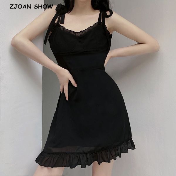 casual dresses france style vintage black wood ears ruffled lace sling slim temperament dress 0tge, Black;gray
casual dresses france style vintage black wood ears ruffled lace sling slim temperament dress 0tge, Black;gray