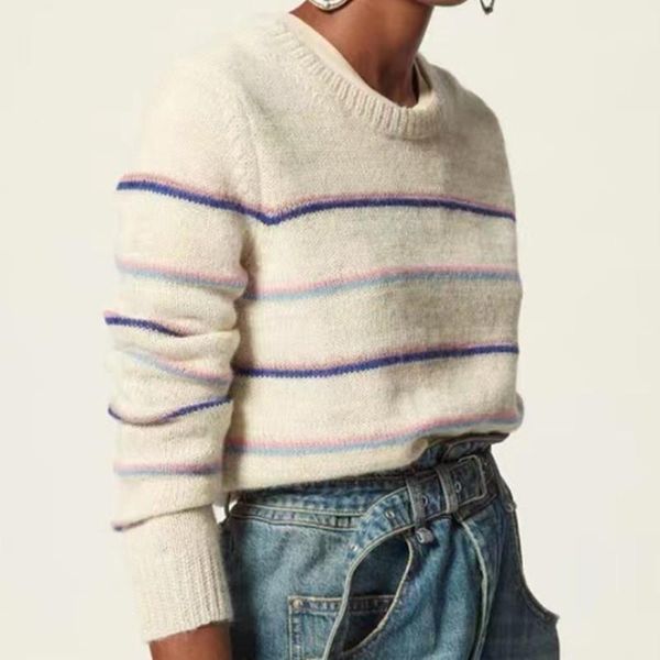 women's sweaters women stripes knitted sweater long sleeve jumper knitwear female wild stylish fashion o-neck pullover top, White;black
women's sweaters women stripes knitted sweater long sleeve jumper knitwear female wild stylish fashion o-neck pullover top, White;black