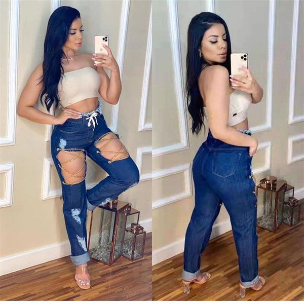 women's jeans plus size women clothing fashion personality woman bandage denim straight pants lounge streetwear y2k wholesale items, Blue
women's jeans plus size women clothing fashion personality woman bandage denim straight pants lounge streetwear y2k wholesale items, Blue